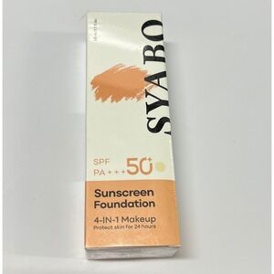 SYABO Sunscreen Foundation 4-in-1 Makeup SPF 50+ PA+++ 50mL 1.7oz New‎ Sealed